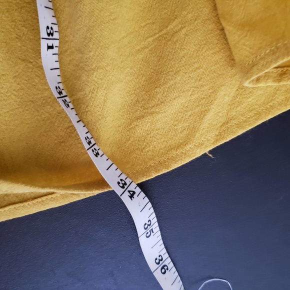 SHEIN Mustard Yellow Long Sleeve BabyDoll Mini Dress XS - Picture 11 of 12